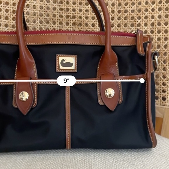 Dooney & Bourke Black and Brown Satchel - Picture 6 of 8